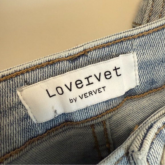 Lovervet by VERVET Wowing 90’s Vintage Stretch Straight Jeans Light Wash 25 / 1 - Picture 10 of 11